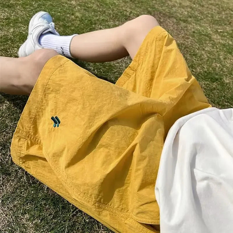 短裤男Summer New American Style Men's Trendy Thin Design Sensibility Niche Loose-Fit Plus Size Casual Sports Shorts From China Mainlan