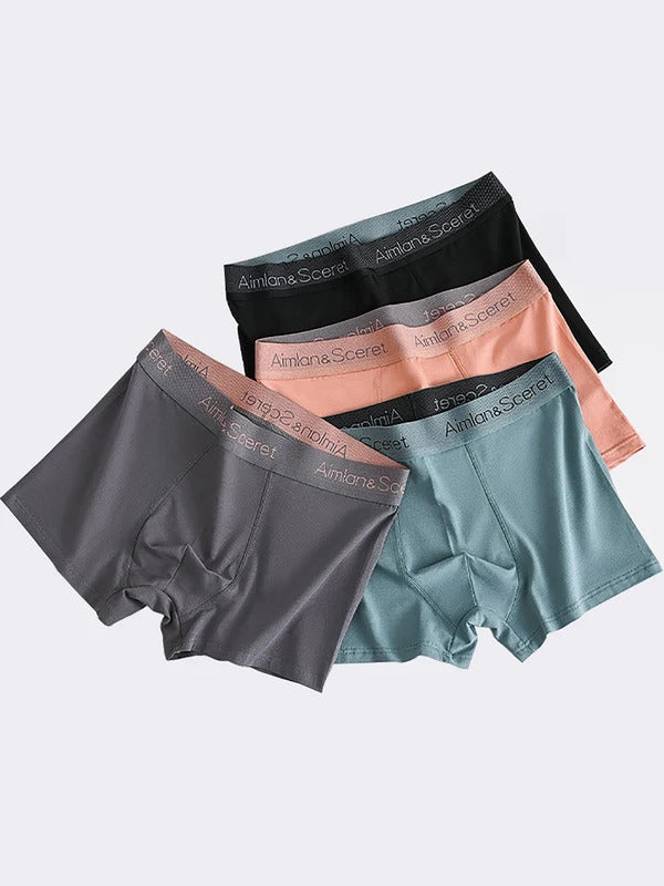 内衣男4PCS men's boxers Comfortable breathable teen boxers