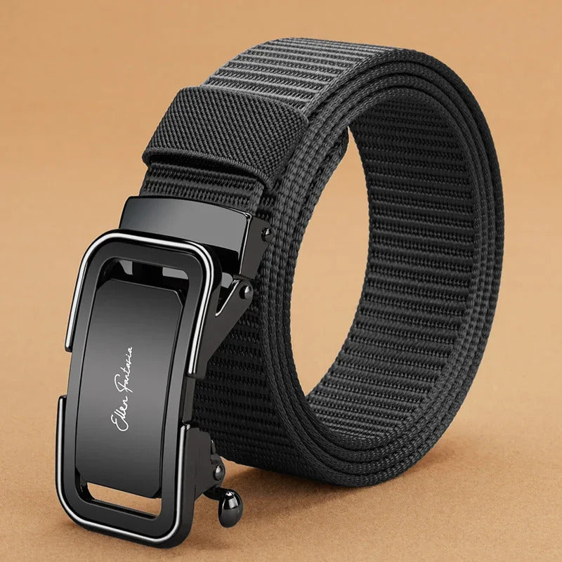 腰带Fashion Men's Belt, Men’s Designer Belts  Alloy Automatic Buckle, Canvas Belt, Sports Belt, Large Size 110-160cm Automatic Belt