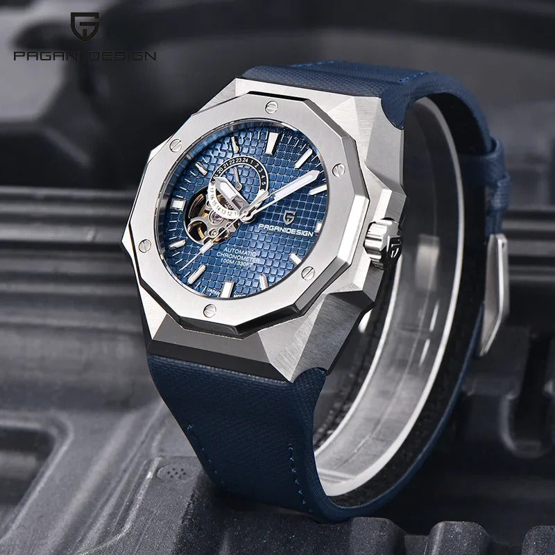 手表男手表男Pagani Design Men's Automatic Mechanical Watch Large Dial Sport Night Light Waterproof YS010