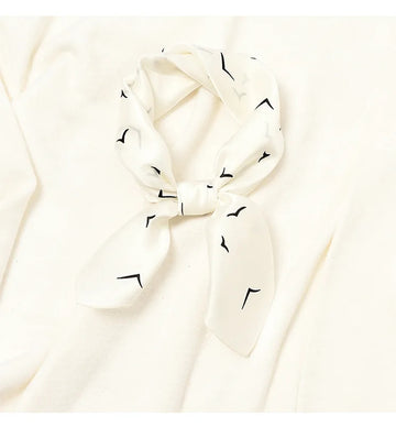 丝巾女Women Silk Neck Hair Band Foulard Square Small Headband 2021 Fashion Snowflake Seagull Animals Neckerchief Scarves Bandana 53cm