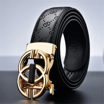 腰带High Quality Leather Business Men Belt Luxury Brand Designer famous Belts for Women Jeans,Strap Male Metal Buckle belt