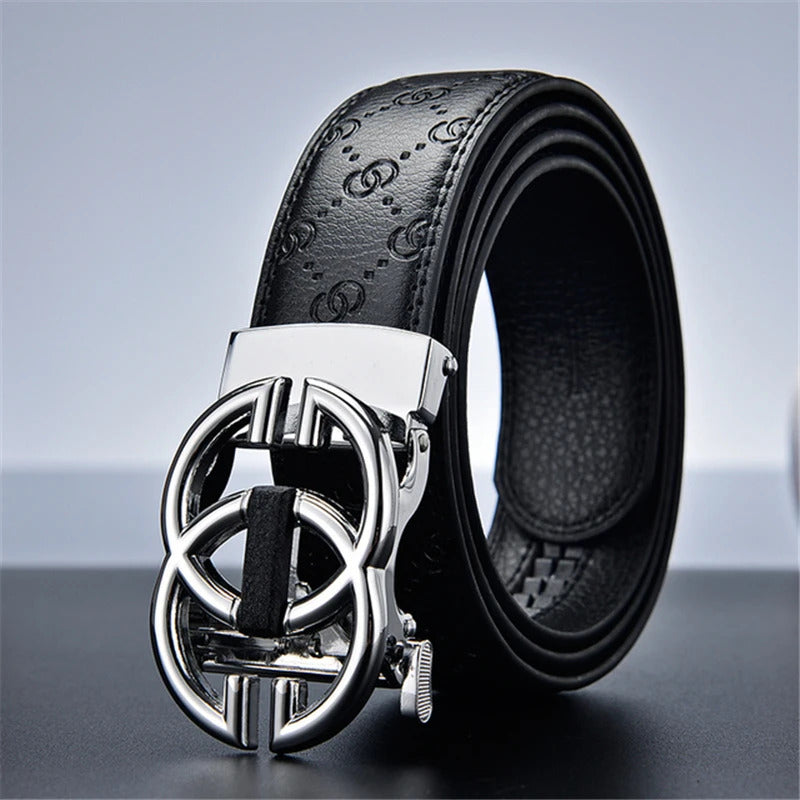 腰带High Quality Leather Business Men Belt Luxury Brand Designer famous Belts for Women Jeans,Strap Male Metal Buckle belt