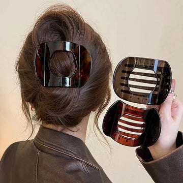 发饰New Korean Acetic Acid Hair Clip Hair Accessories Women's Spoon Clip Spring Clip Leopard Hair Clip Top Clip Simple Headpiece