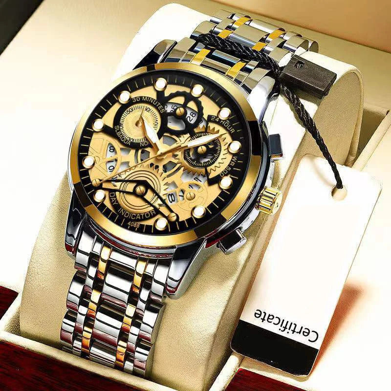 手表男手表男Men Luxury Quartz Watch for Man Quartz Watches Male Wristwatches Men’s Automatic Mechanical Waterproof Luminous Casual Clock