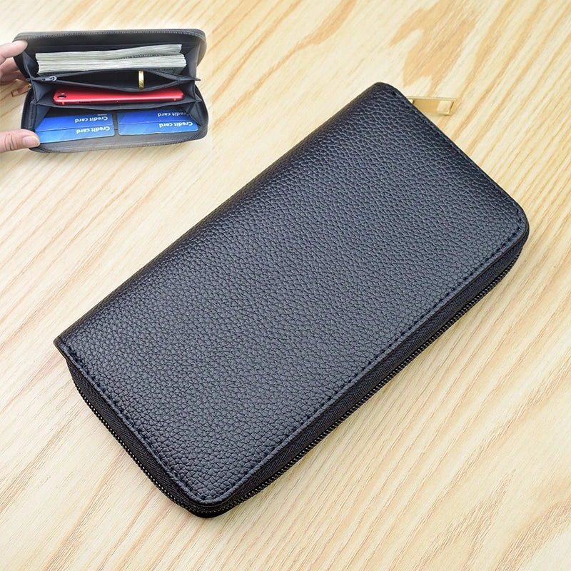 New Men's Wallet Short Frosted Leather Wallet Retro Zipper Vertical Wallet Youth Korean Multi-Card Wallet 2024 Luxury Wallet