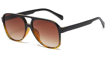 Vintage Popular Big Frame Pilot Sunglasses Women Fashion Luxury Brand Designer Black Yellow Sun Glasses Sexy Female Shades