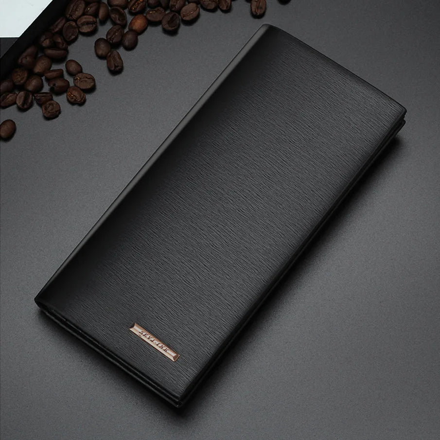 2024 New Men's Wallet Long Business Men's Buckle Thin Plus Envelope Clutch Billetera Multi-card Cartera Hombre Pocket Wallet