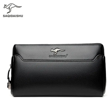 men's clutch bag password Long wallet PU leather carteira zipper masculino Many slot mens large purse business wallet Clutche