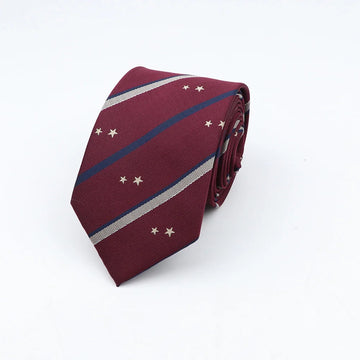 New Novelty College Necktie Classic Stripe Polyester Tie For Man Student Bowtie Necktie Daily Wear Cravat Accessories