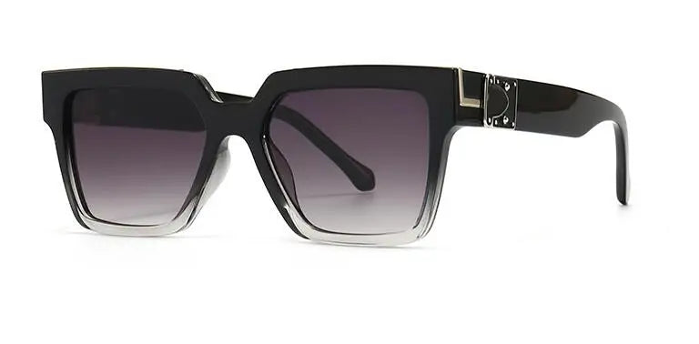 Oversized Square Sunglasses Men Women Luxury Brand Designer Vintage Gradient Sun Glasses Classic Trends Big Frame Eyewear UV400