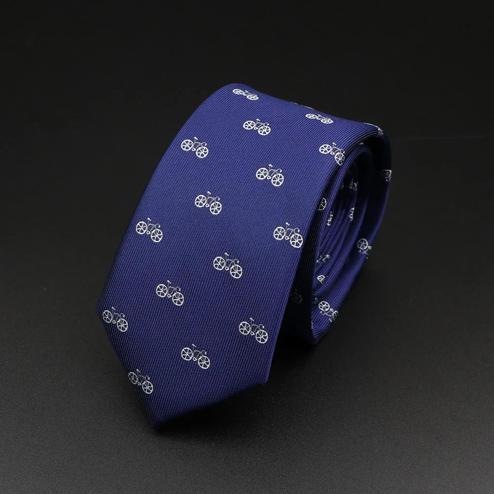 New Arrival Men's Ties Animal Neckties Dinosaur Insect Pattern Blue Red Mens Wedding Necktie 6cm Necktie Business Tie For Men