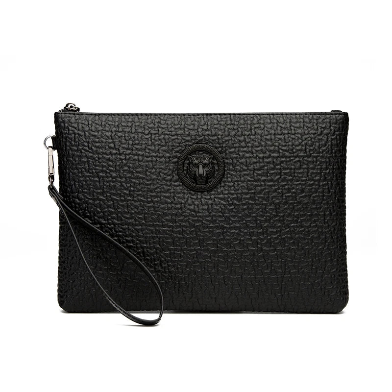 Fashion Business Men Day Clutch Bag Durable PU Leather Male Money Handbag Casual Men's Cardholder Case Phone Bag