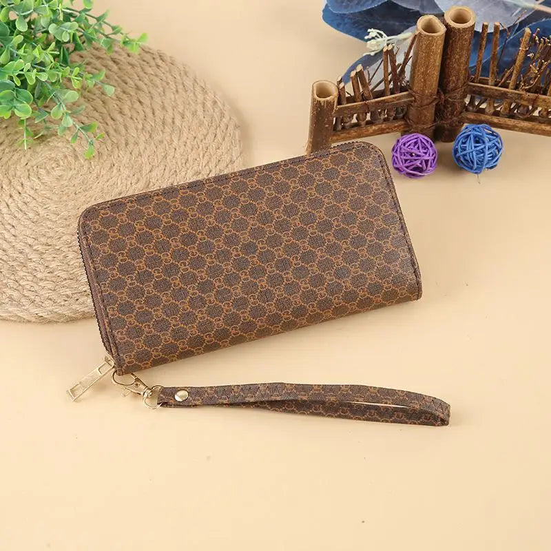 Wallets For Women Zipper Coin Purse Pu Carteras Para Mujeres Card Holder Card  Sac Main Pour Femme Cell Phone Wristlet Handba