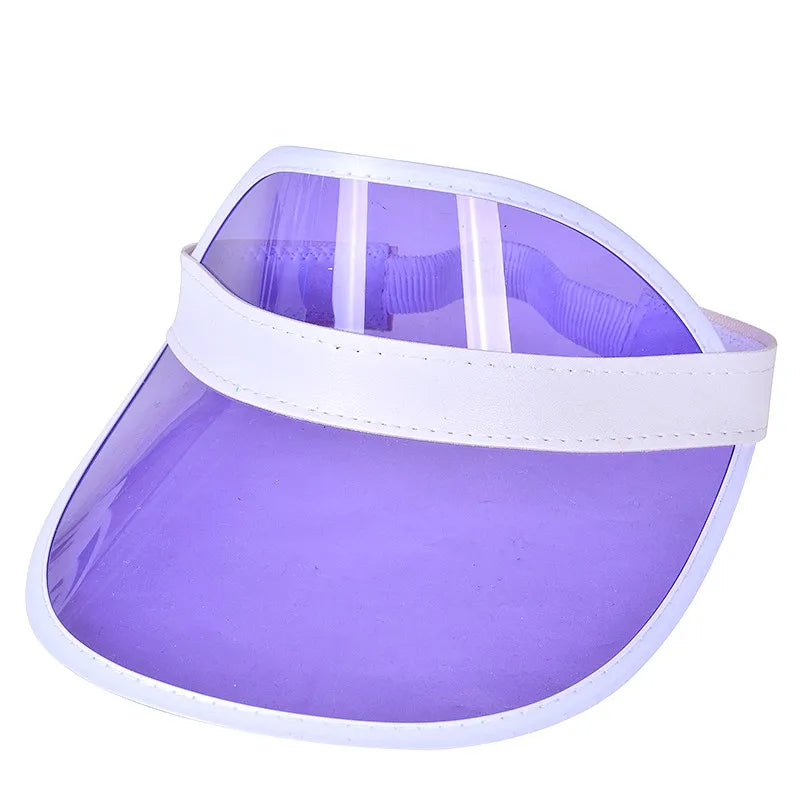 Summer Sun Hat Unisex Anti-Uv Pvc Transparent Baseball Cap Plastic Women Men Casual Sport Empty Top Hats Children Sunscreen Caps