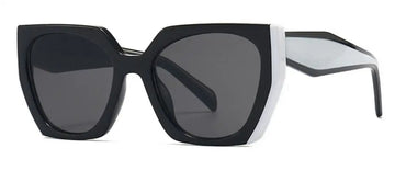 Trending White Black Square Sunglasses Women Luxury Brand Vintage Big Frame Sun Glasses Women Shades UV400 Oculos de Sol