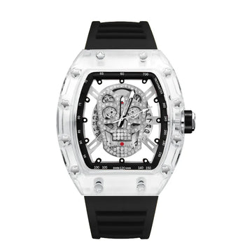 Luxury Quartz Men’s Wristwatch 2025 New Fashion Trend Automatic Waterproof Male Watch Luminous Transparent Watches