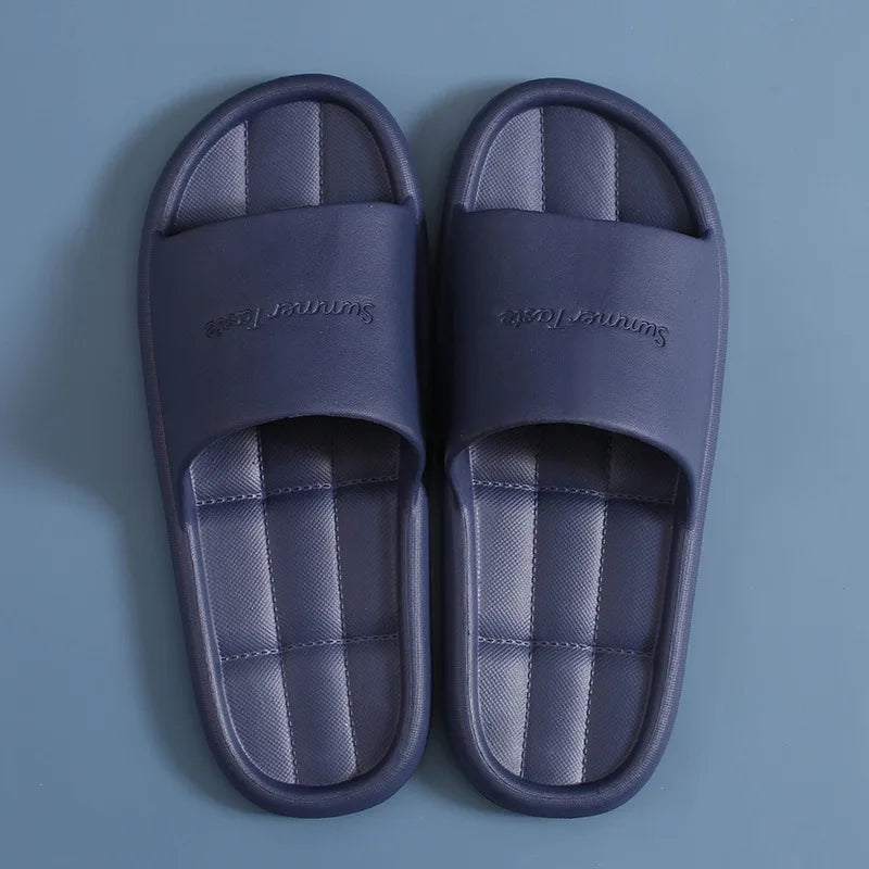 Bathroom Slipper Non Slip EVA Shower Slides Sandals for Women Men Embossed Summer Pool Flip Flop Indoor Home 2024 Shoe Slide