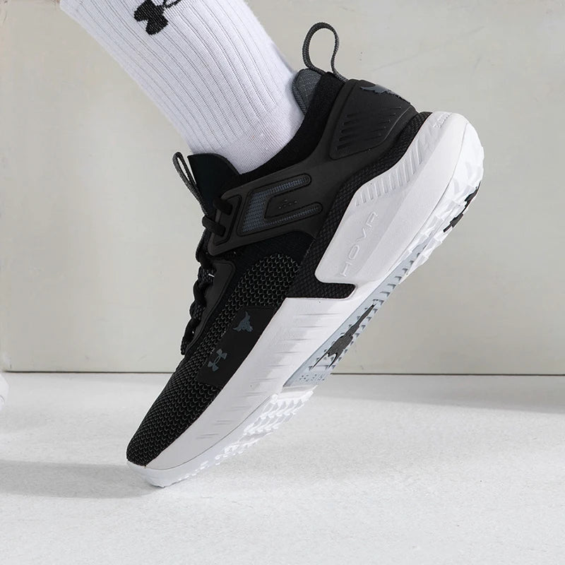 Under Armour men's shoes 2025 new cushioned wear light breathable sports running shoes 3025435-003