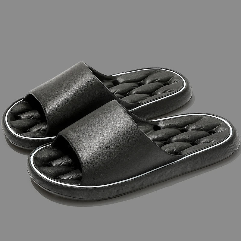 QYCKABY Men Women Cloud Slippers Summer Beach Eva Soft Sole Slide Sandals Simple Leisure Bathroom hollow out Anti-Slip Flip flop