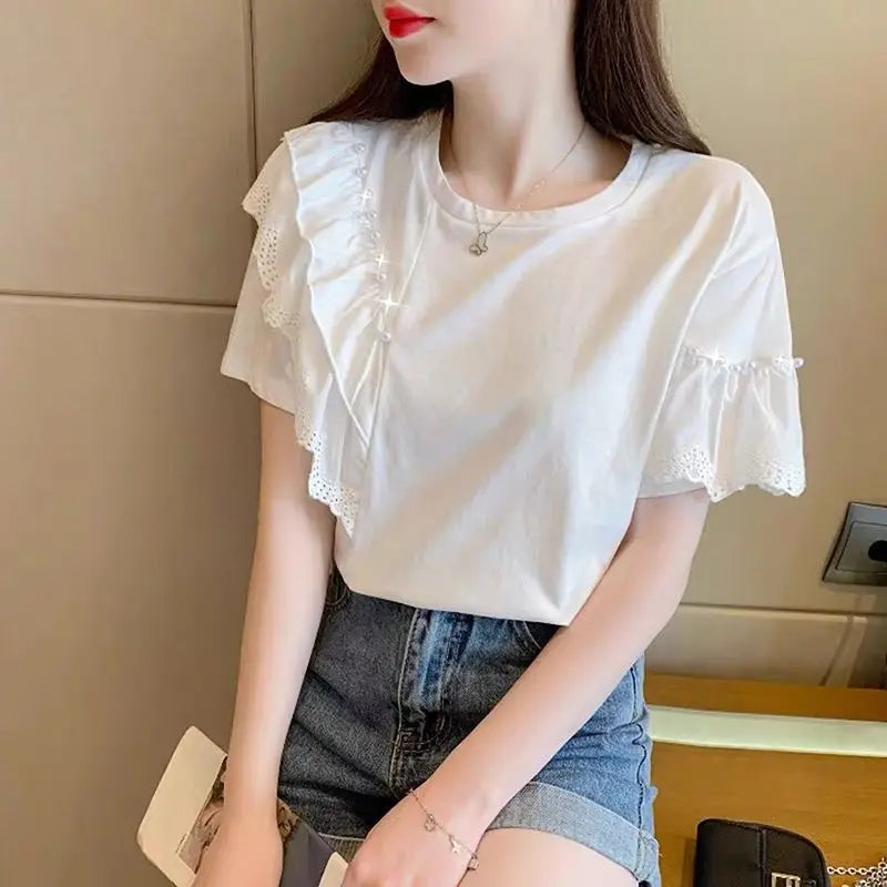 Áo thun nữ phong cách Nhật - Hàn mẫu mới 2025