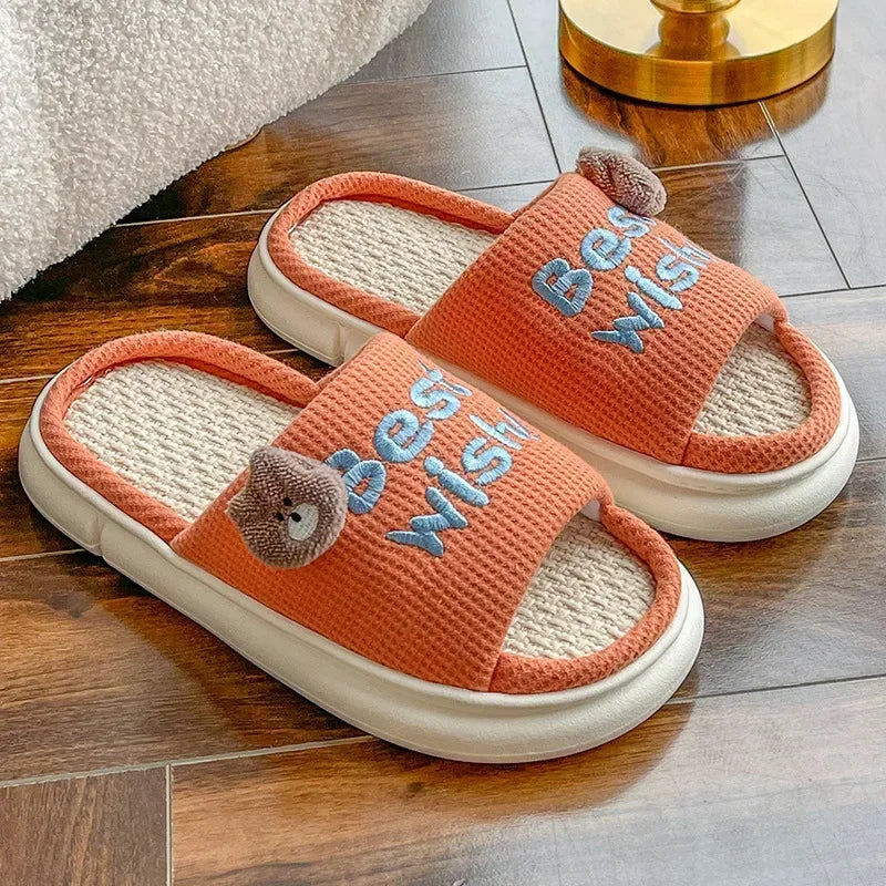Slippers Women  Women Indoor Warm Slippers Couple Soft Cotton Slippers Lightweight Soft Comfortable Slipper Zapatillas Mujer 202