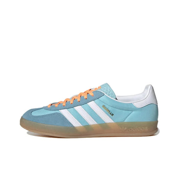 Adidas GAZELLE INDOOR Low Top Men's and Women's Sneakers Board Shoes Classic Retro Sneakers Purple & Yellow