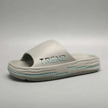 2023 Trend Men Slippers Outdoor Sandals Beach Soft Thick Sole Slides Men Casual Shoes Mens Flip-flops Indoor Home Slippers Slide