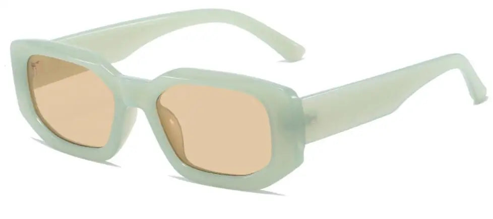 Vintage Sunglasses For Women Fashion Small Frame Polygon Cat Eye Sun Glasses Female Retro Black Shades Driving Eyewear UV400