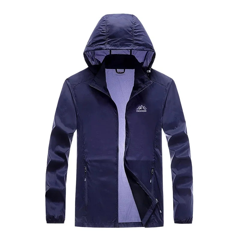 2023 Men's Sun Protection Clothing Summer New Style Skin Clothing Thin Breathable Outdoor Sports Windbreaker Wholesale
