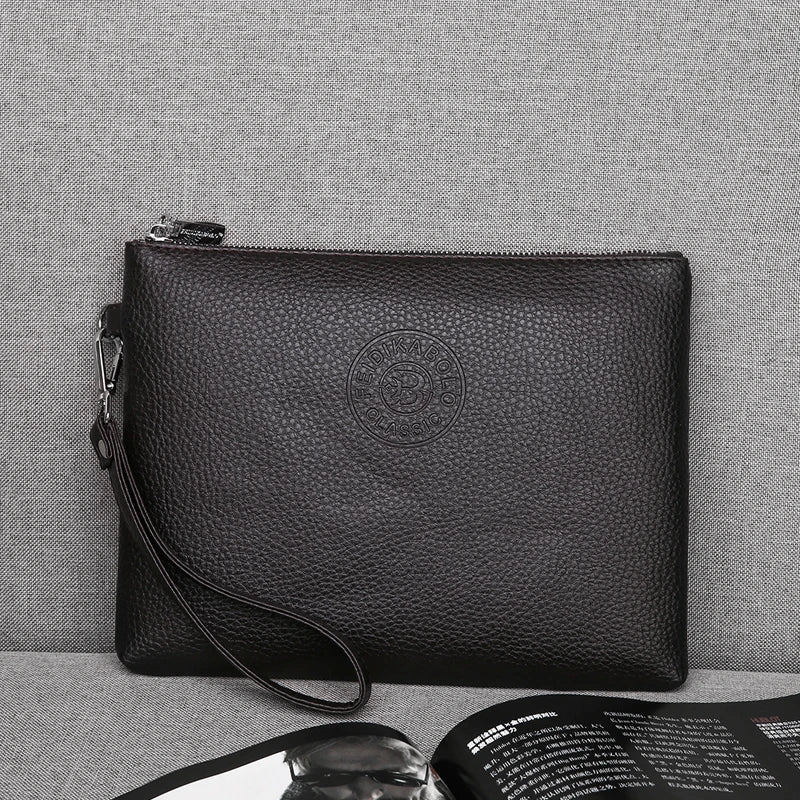 Fashion Soft PU Leather Men's Clutch Bag Casual Business Men Day Clutch High Quality Male Leather Money Handbag Phone Bag