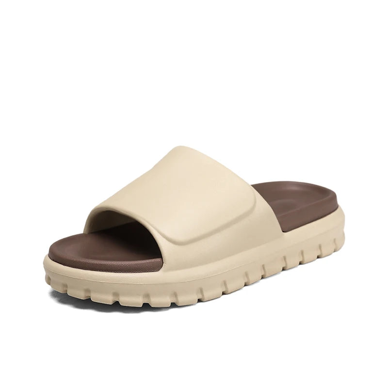 Summer New Men's Slippers Indoor Beach Sandals Outdoor Comfortable Soft Slides Flip-flops Men Women Bathroom Slippers Home Shoes