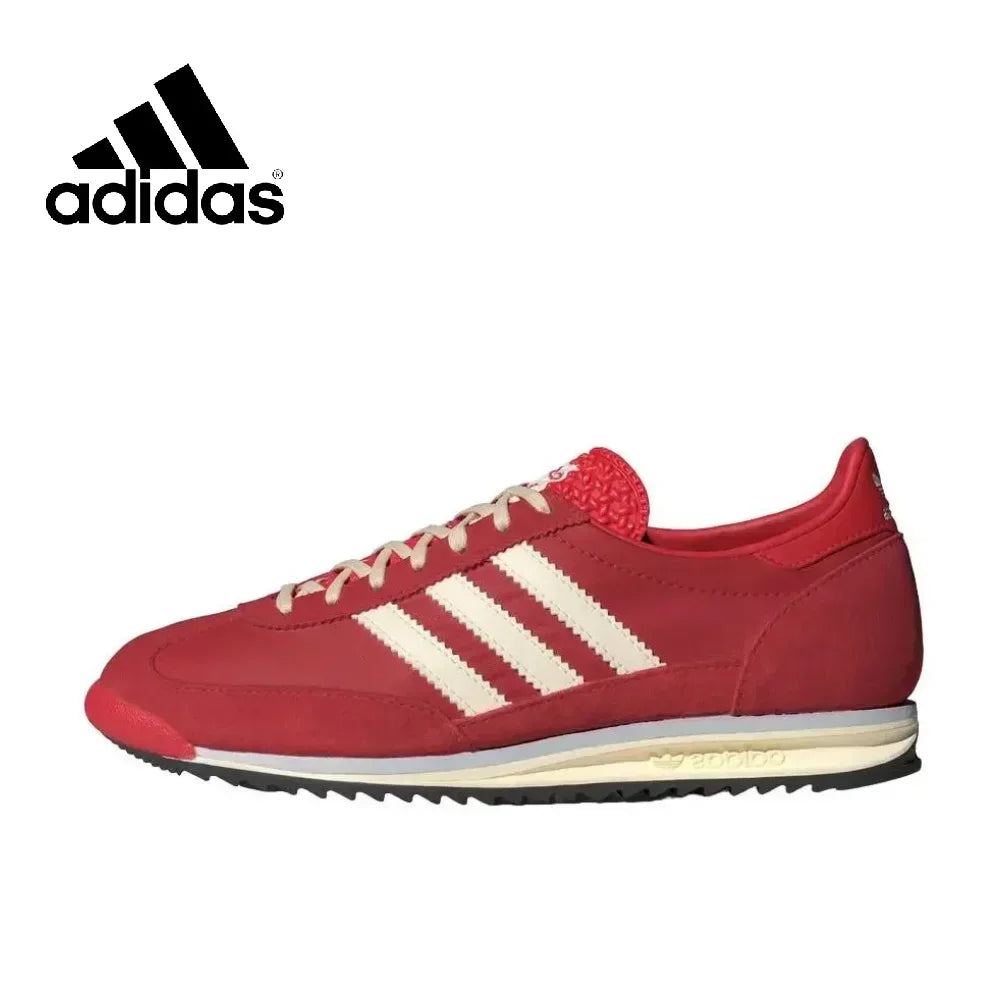 Adidas SL 72 OG Thin Sole Men's and Women's Sneakers Winter Lightweight Comfortable Casual Shoes Red Retro Classic Shoes