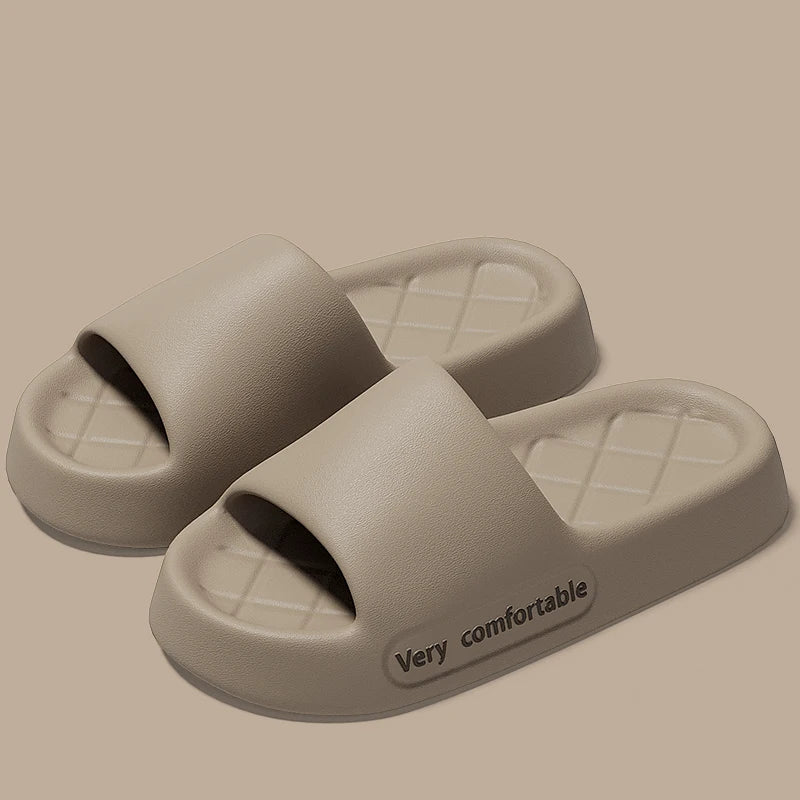 QYCKABY New Fashion Men Slippers Summer 2024 Outdoor Beach Slipper Soft Wear-resistant Trendy EVA Slides Home Comfort Flip Flops