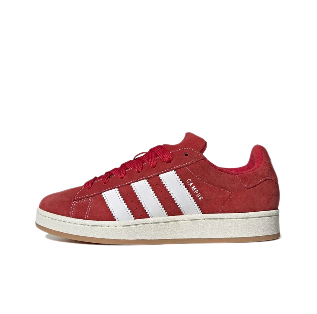 adidas originals CAMPUS 00s  Men's and women's non-slip wear-resistant casual low-top board shoes white-red