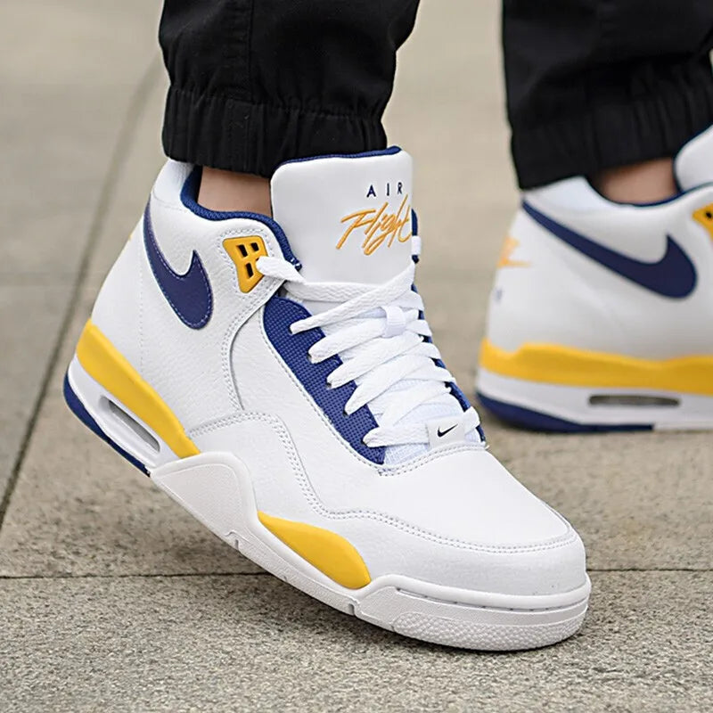 Nike original men's shoes FLIGHT LEGACY Air cushion sneakers retro basketball shoes BQ4212-102
