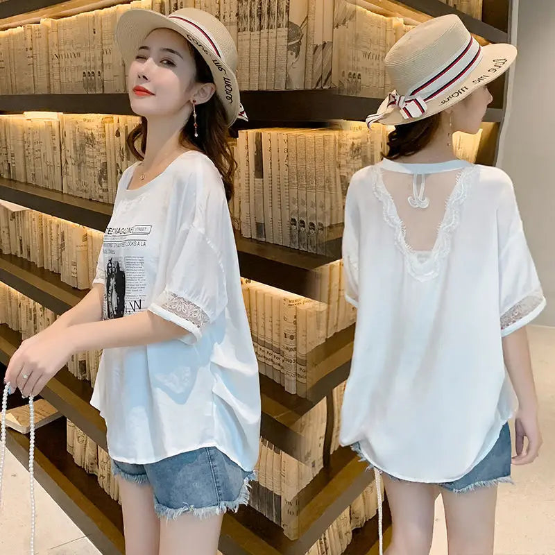 Áo thun nữ phong cách Nhật - Hàn mẫu mới 2025