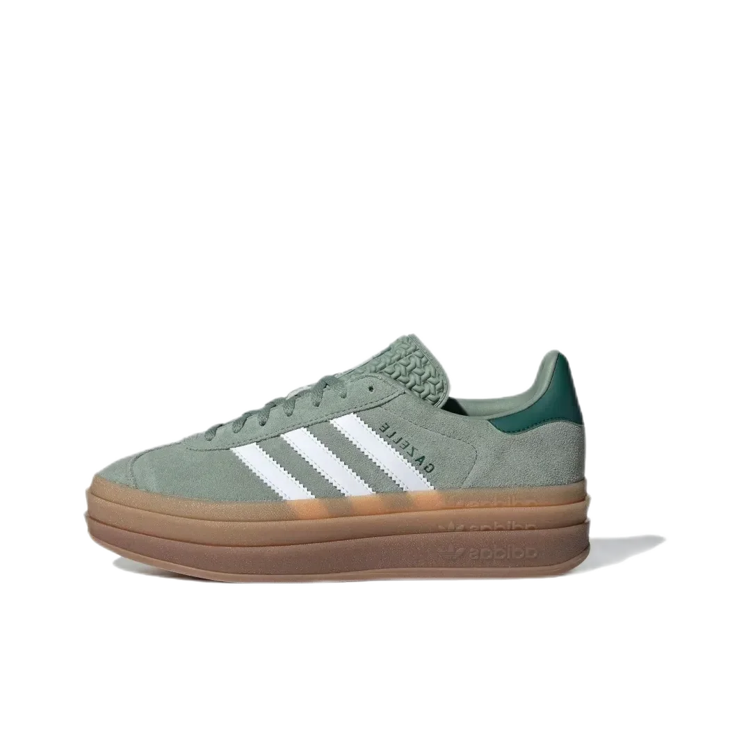 adidas originals GAZELLE BOLD Bold Casual Versatile Fashion Sports Low Top Board Shoes Women's ash black and white
