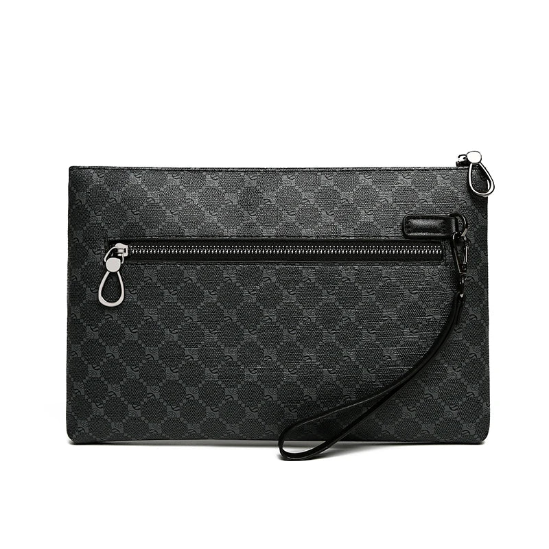 Luxury Design Business Men Day Clutch Bag Durable Soft PU Leather Money Pouch Bag Fashion Male Cardholder Case Phone Handbags