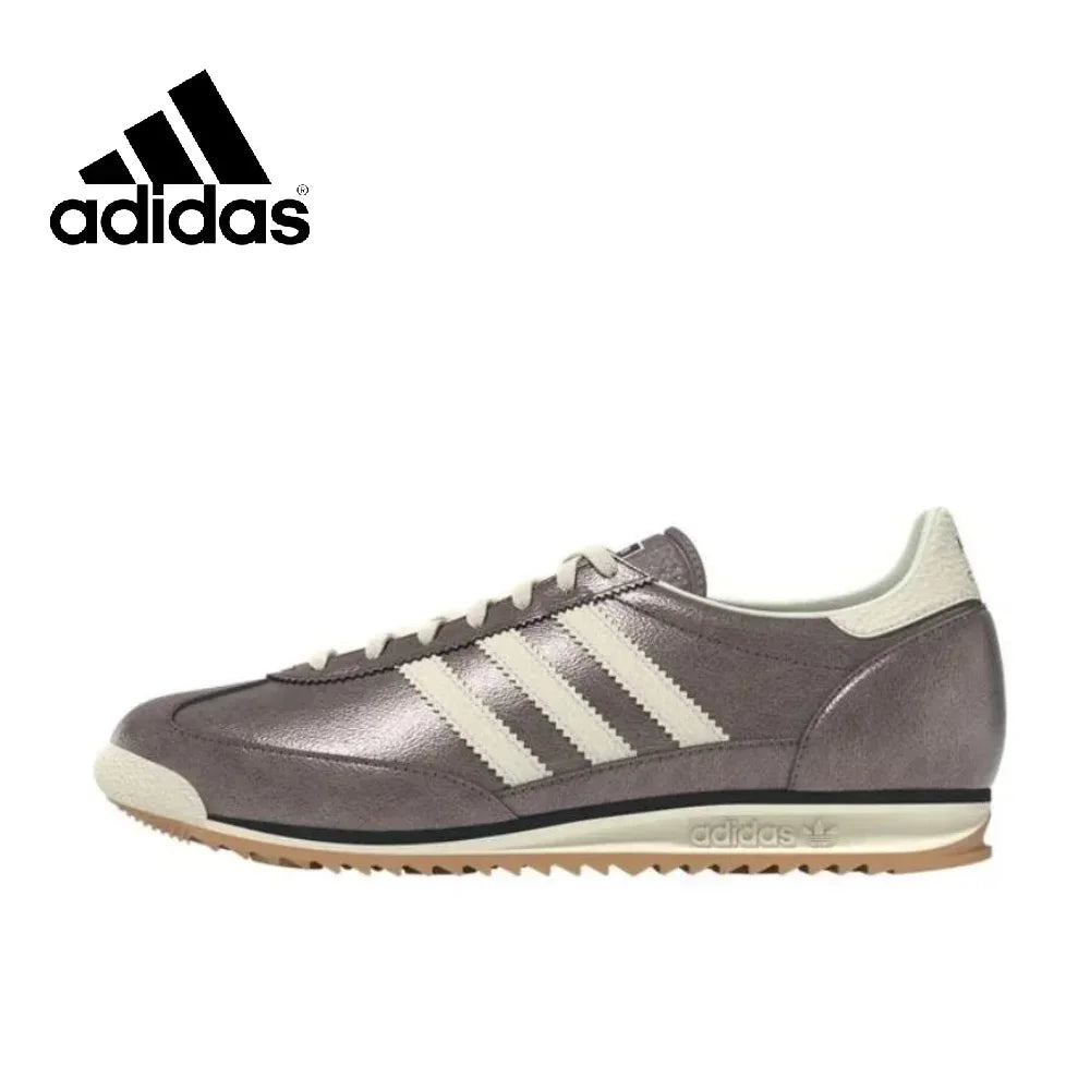 Adidas SL 72 OG Thin Sole Men's and Women's Sneakers Winter Lightweight Comfortable Casual Shoes White Green Retro Classic Shoes