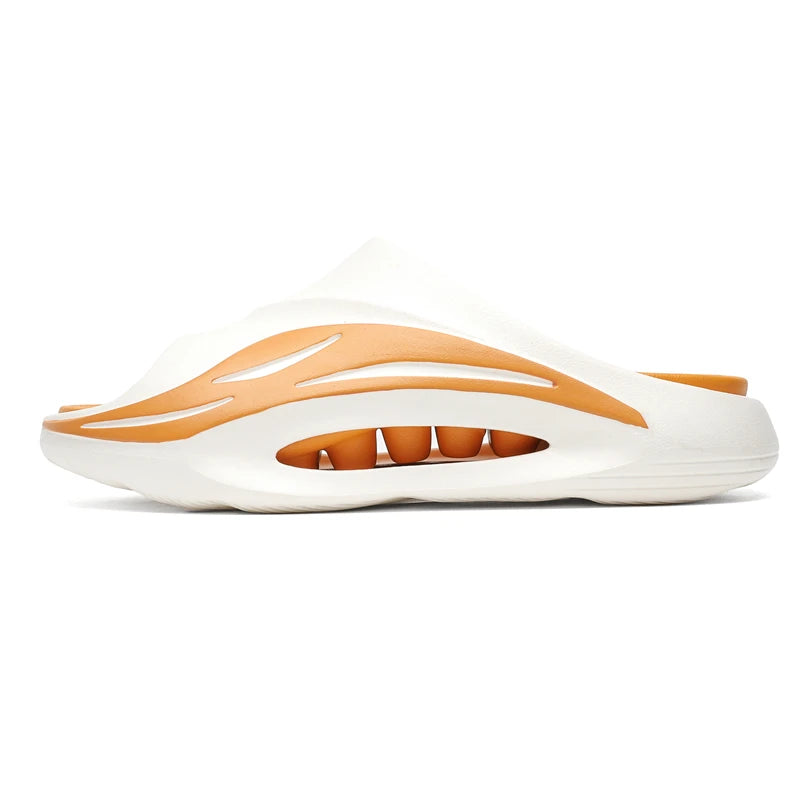 2025 New Men's Slippers Outdoor Beach Sandals Indoor Comfortable Soft Slides Flip-flops Men Women Bathroom Shoes Home Slippers