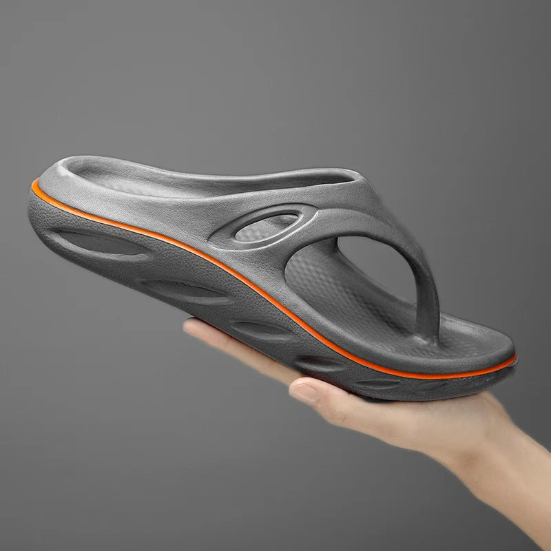 2023 New Men's Flip Flops Men Slides Slippers Outdoor Indoor Man Slippers Soft Thick Bottom Home Shoes Beach Slippers Flip Flops