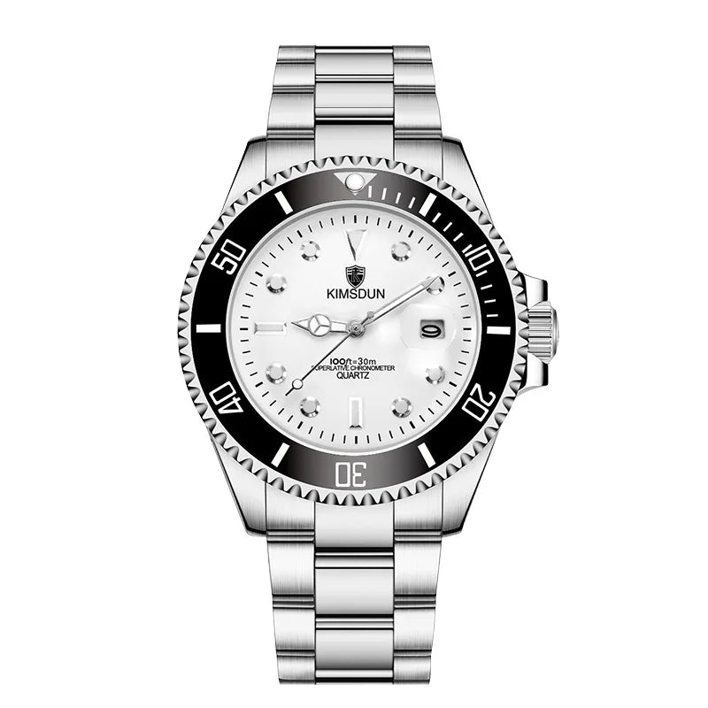 MAYZHISU Luxury Men's Quartz Watch Waterproof Man Watches for Male Alloy Strap Date Business Wristwatch Clock for Man