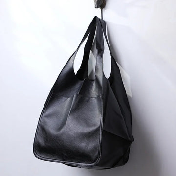 Rretro Handmade Big Beach Tote Bag High Capacity Zipper Shoulder Solid Color Multifunction Handbags for Ladies