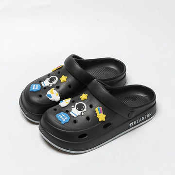 2024 new EVA hole shoes women's summer wear non-slip platform shoes beach bag head women's cool slippers