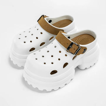 Women's Clogs 2025 New 10CM Anti-slip Sandals Thick Bottom EVA Slippers Beach Shoes Outdoor Comfort Height Increasing Shoes