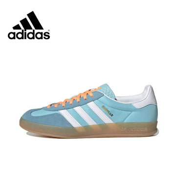 Adidas New GAZELLE INDOOR Low Men and Women Athletic Board Shoes Classic Retro Sneakers Lightweight fashion sneakers Pink&White