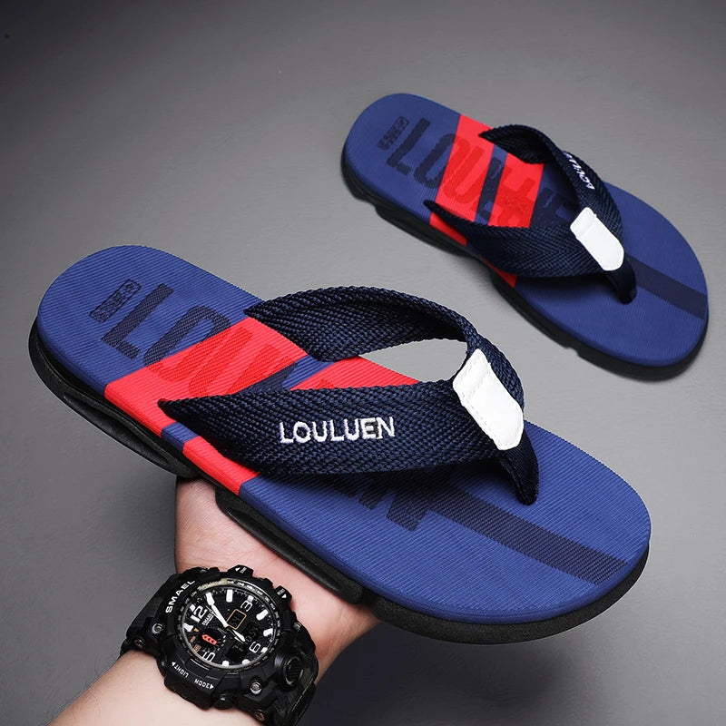 Brand Summer Men Flip Flops Beach Slippers Outdoor High Quality Men Fashion Breathable Casual Men House Slippers Summer Outdoor