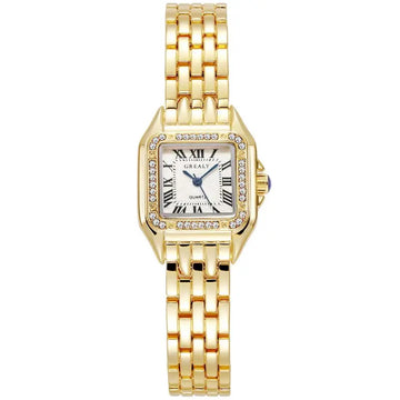 MAYZHISU Light Luxury Light Luxury Quality Full Diamond Women's Watch Women Quartz Watch Retro Women Wristwatch Female Ladies Wa