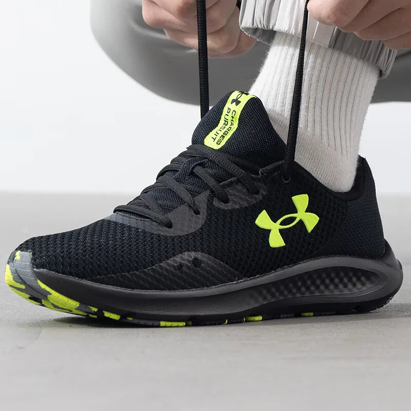 Under Armour men's shoes 2025 spring new breathable lightweight cushion-cushion-wear sports running shoes 3024878-006